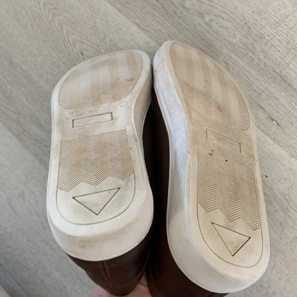 Beckett Simonon Reid golf Sneaker pull on size 13 brown leather distressed‎ - Picture 8 of 9